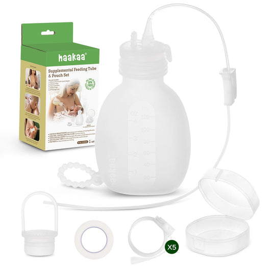 Haakaa Supplemental Feeding Tube & Pouch Set - Hello Baby Apparel