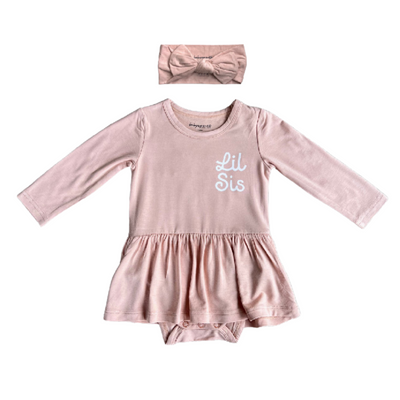 Babysprouts || Lil Sis Ruffle Bodysuit Dress Set