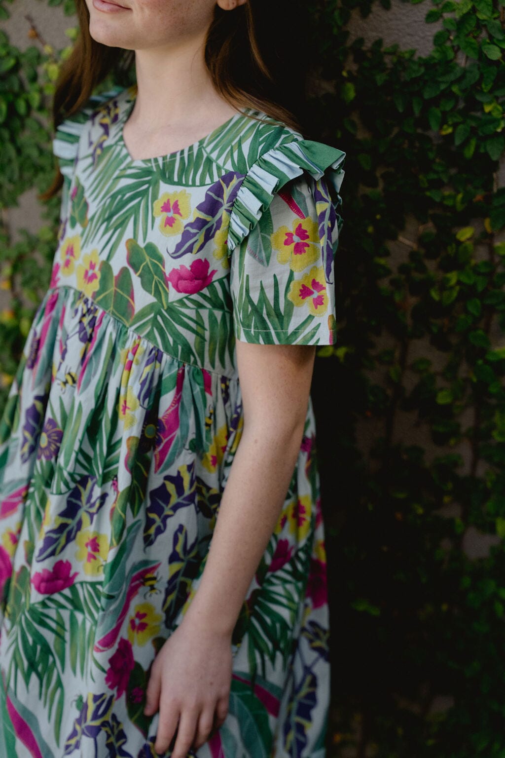Girls Lotus Dress | Waterspout - Hello Baby Apparel
