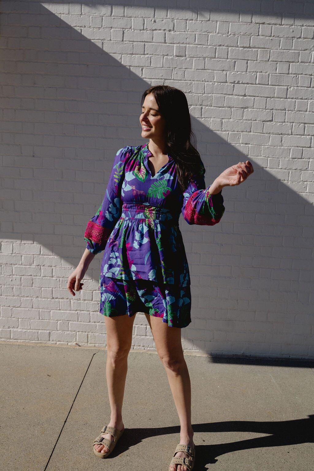 Natali Mini Dress | Violet Seas - Hello Baby Apparel