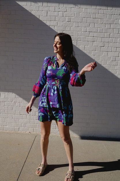 Natali Mini Dress | Violet Seas - Hello Baby Apparel