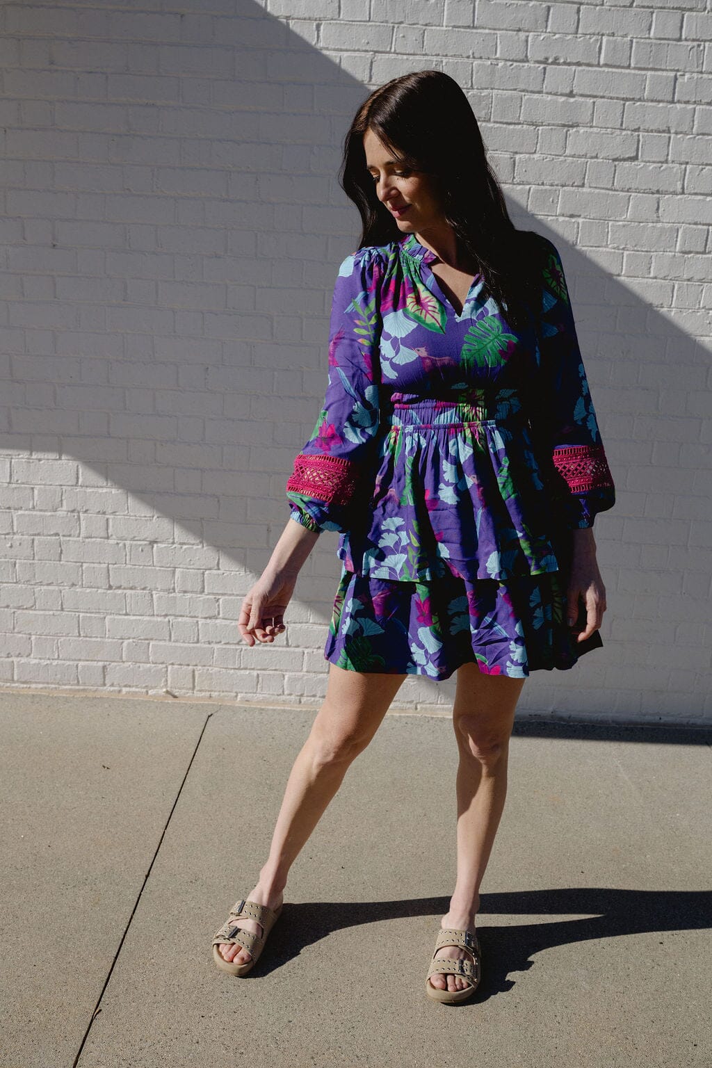 Natali Mini Dress | Violet Seas - Hello Baby Apparel