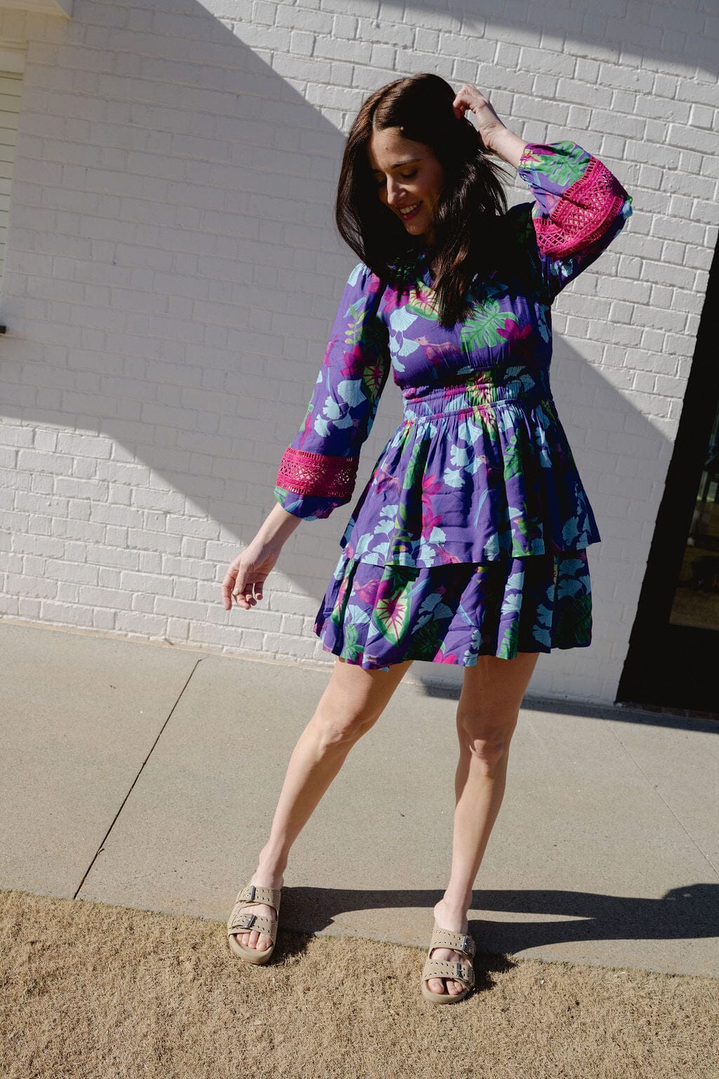 Natali Mini Dress | Violet Seas - Hello Baby Apparel