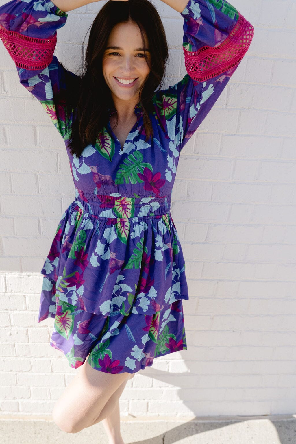 Natali Mini Dress | Violet Seas - Hello Baby Apparel