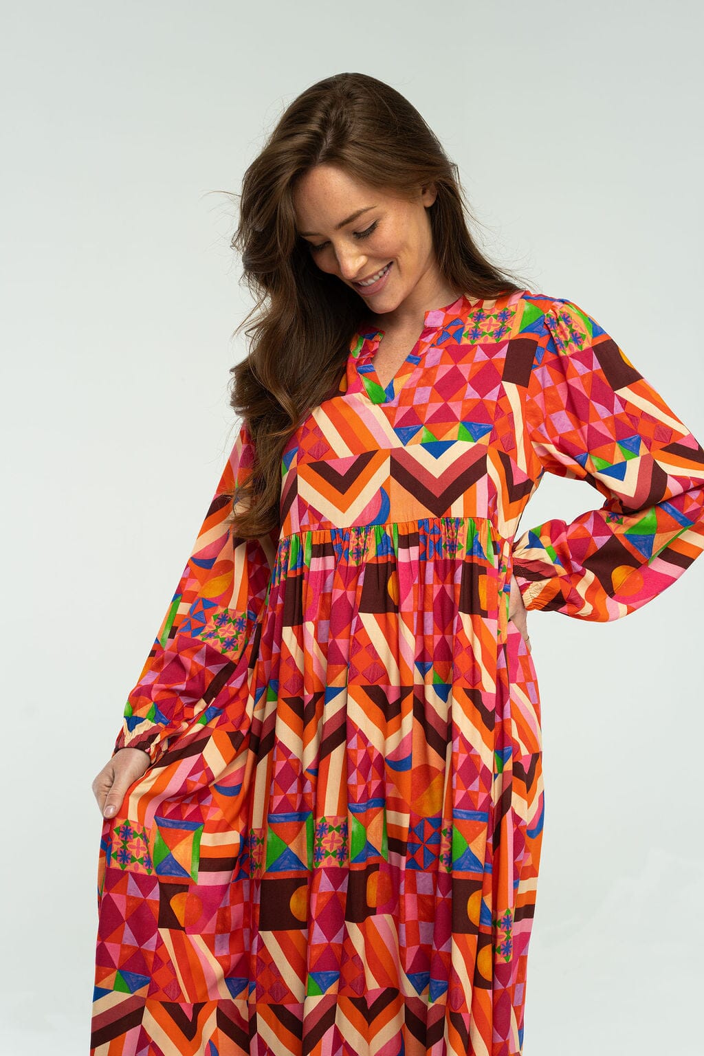 Long Sleeve Jenny Maxi - Hello Baby Apparel