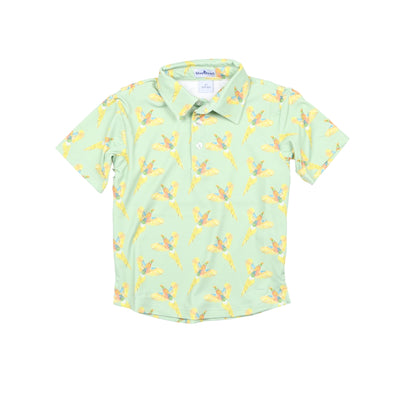 Pheasants Polo Short Sleeve Shirt || BlueQuail Clothing