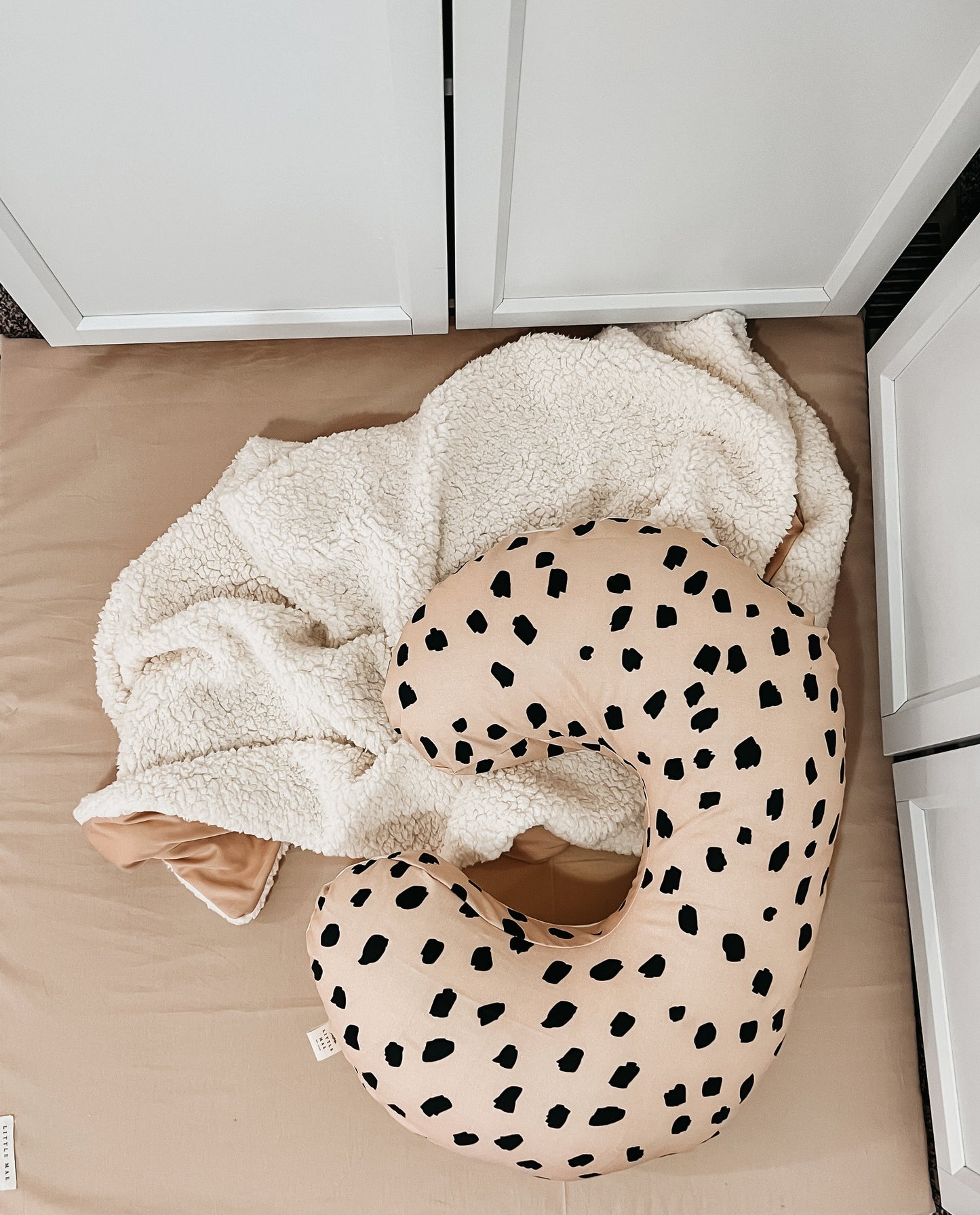 Beige Black Marks Sahara Nursing Pillow Cover - Hello Baby Apparel