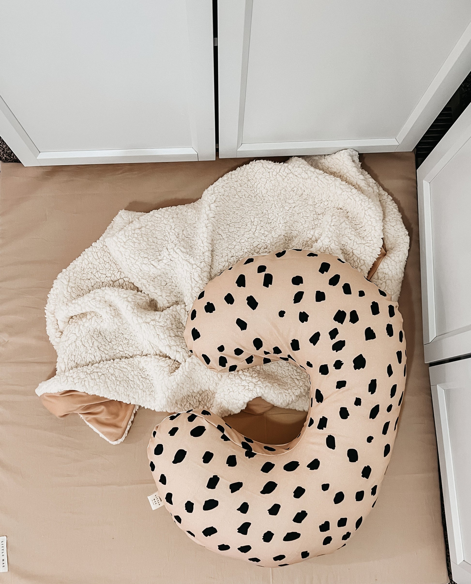 Beige Black Marks Sahara Nursing Pillow Cover - Hello Baby Apparel