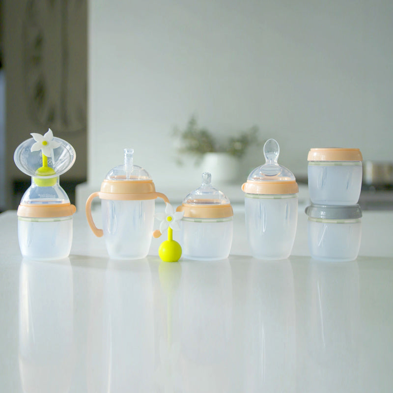 Haakaa Gen 3 Silicone Breast Pump Flange and Bottle Set 160 ml/6 oz - Hello Baby Apparel