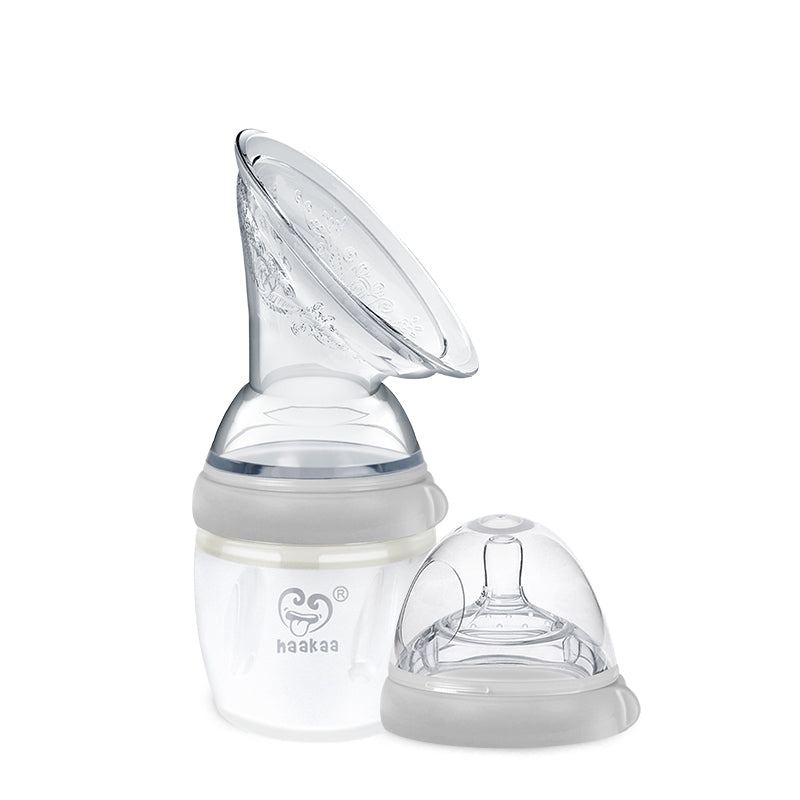 Haakaa Gen 3 Silicone Breast Pump Flange and Bottle Set 160 ml/6 oz - Hello Baby Apparel
