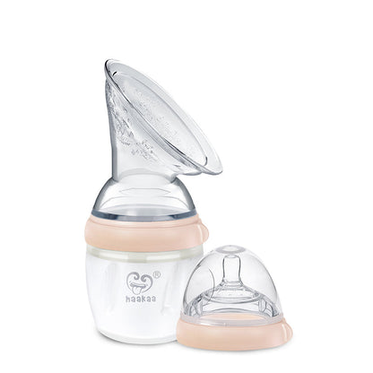 Haakaa Gen 3 Silicone Breast Pump Flange and Bottle Set 160 ml/6 oz - Hello Baby Apparel