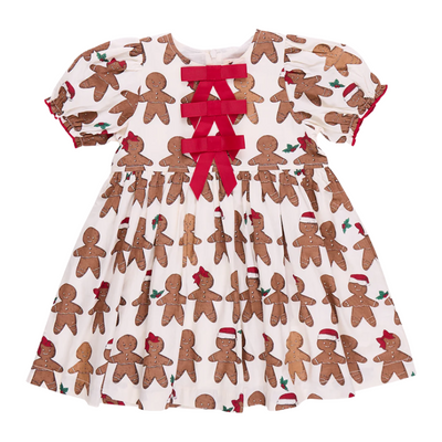 Girls Hermione Dress - Gingerbread Cookie || Pink Chicken