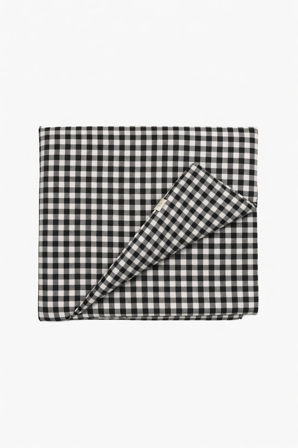 Black Gingham Crib Quilted Blanket