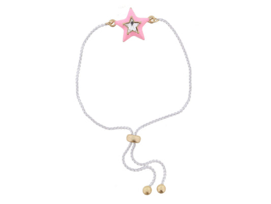 Pink Star Gem Bracelet - Hello Baby Apparel
