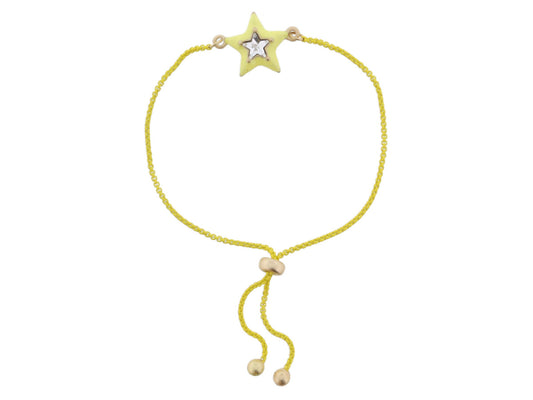 Yellow Star Gem Bracelet - Hello Baby Apparel