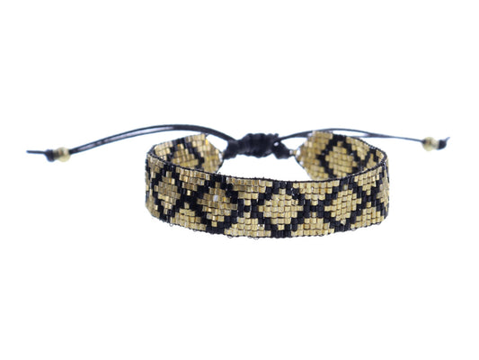 Gold Aztec Beaded Bracelet - Hello Baby Apparel