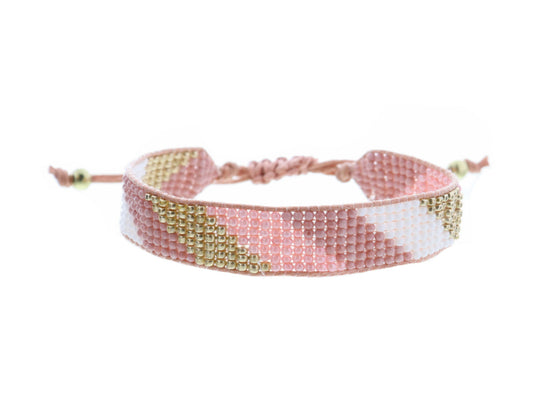 Candy Stripe Beaded Bracelet - Hello Baby Apparel