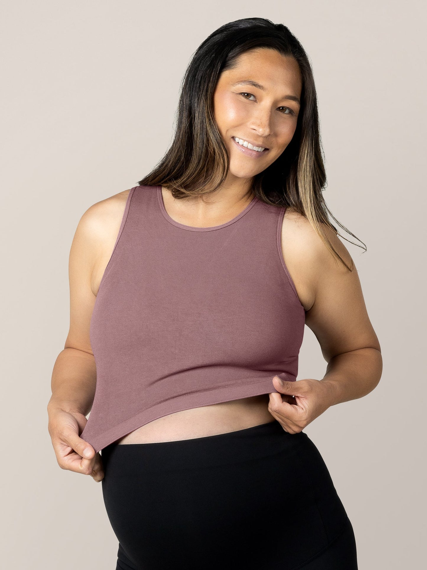 Sublime® Bamboo Maternity & Nursing Longline Bra Top | Twilight - Hello Baby Apparel