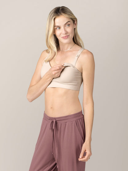 Mia Maternity & Nursing Lounge Bra | Stone - Hello Baby Apparel