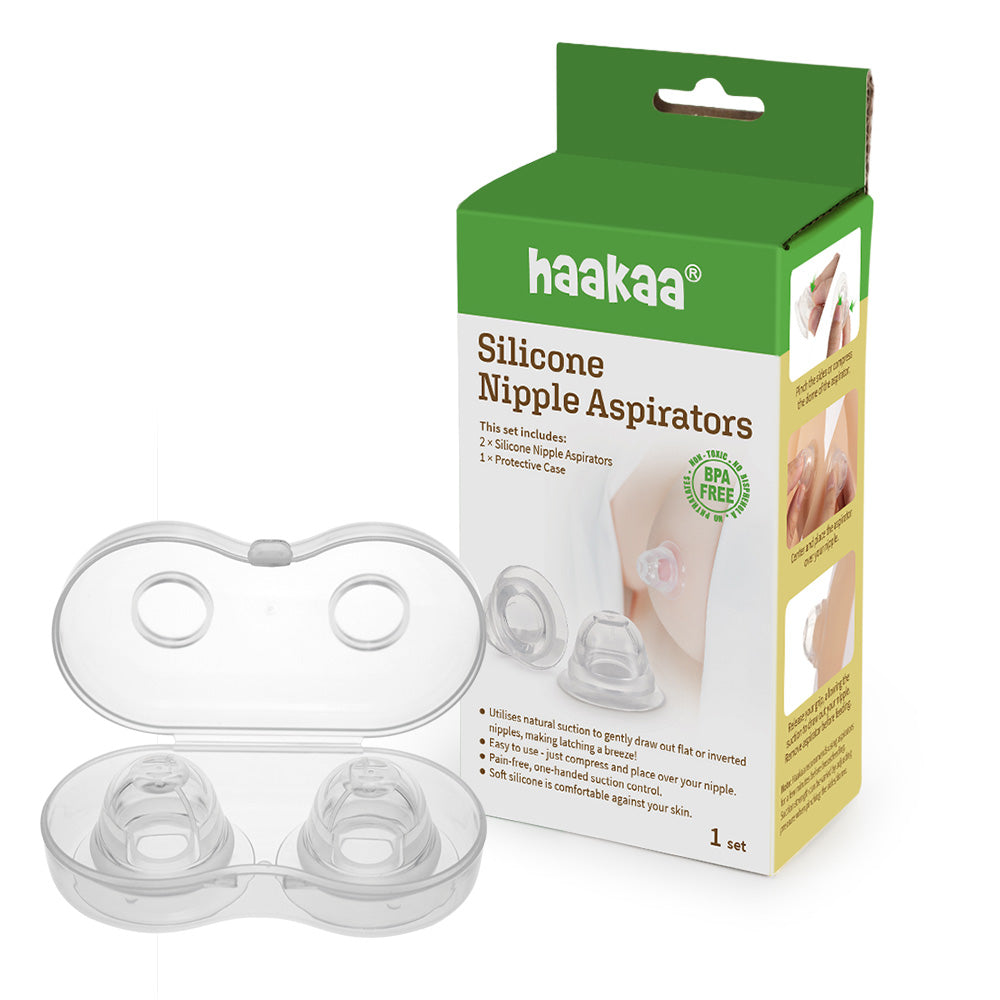 Haakaa Silicone Inverted Nipple Aspirators, 2 pk - Hello Baby Apparel