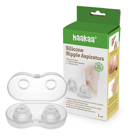Haakaa Silicone Inverted Nipple Aspirators, 2 pk - Hello Baby Apparel