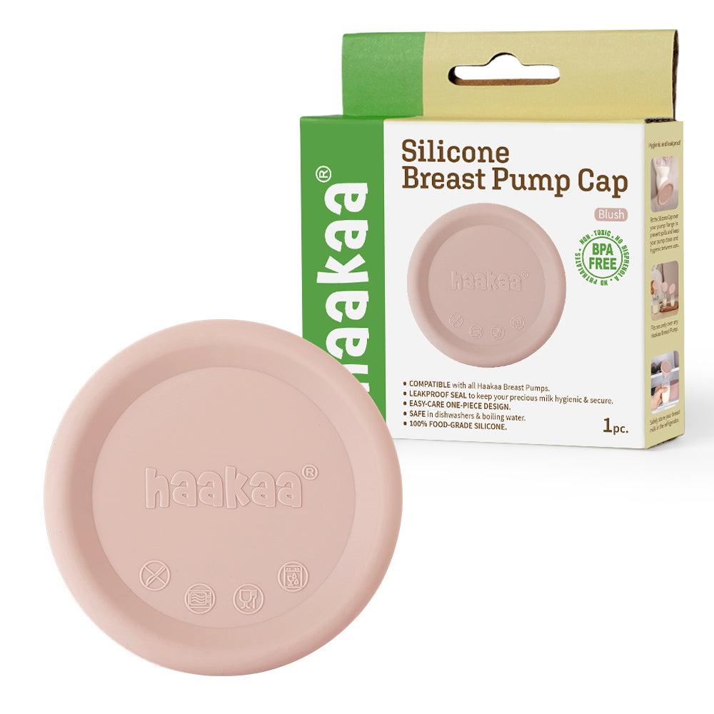 Haakaa Silicone Breast Pump Lid (1 pk) - Blush - Hello Baby Apparel