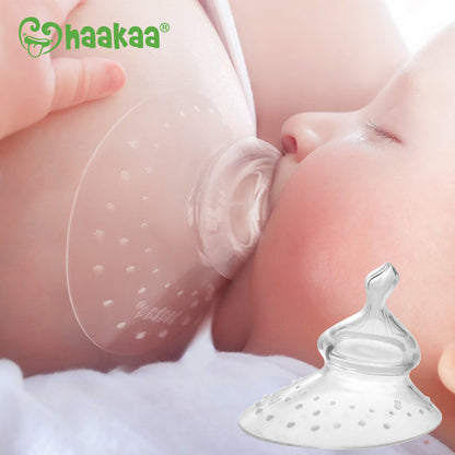 Haakaa Silicone Breastfeeding Nipple Shield with Orthodontic Nipple, 1 PK - Hello Baby Apparel