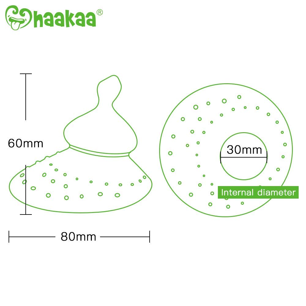 Haakaa Silicone Breastfeeding Nipple Shield with Orthodontic Nipple, 1 PK - Hello Baby Apparel