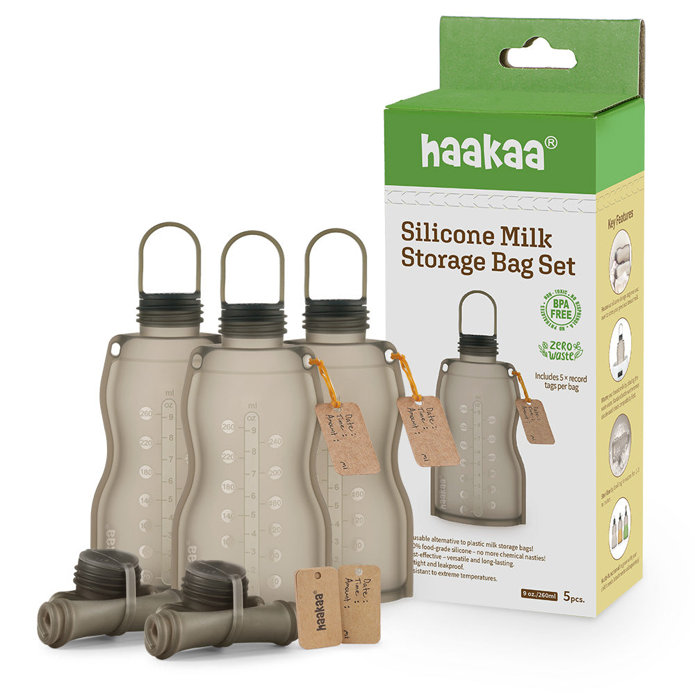 Haakaa Silicone Milk Storage Bag (9oz/260ml) - Hello Baby Apparel