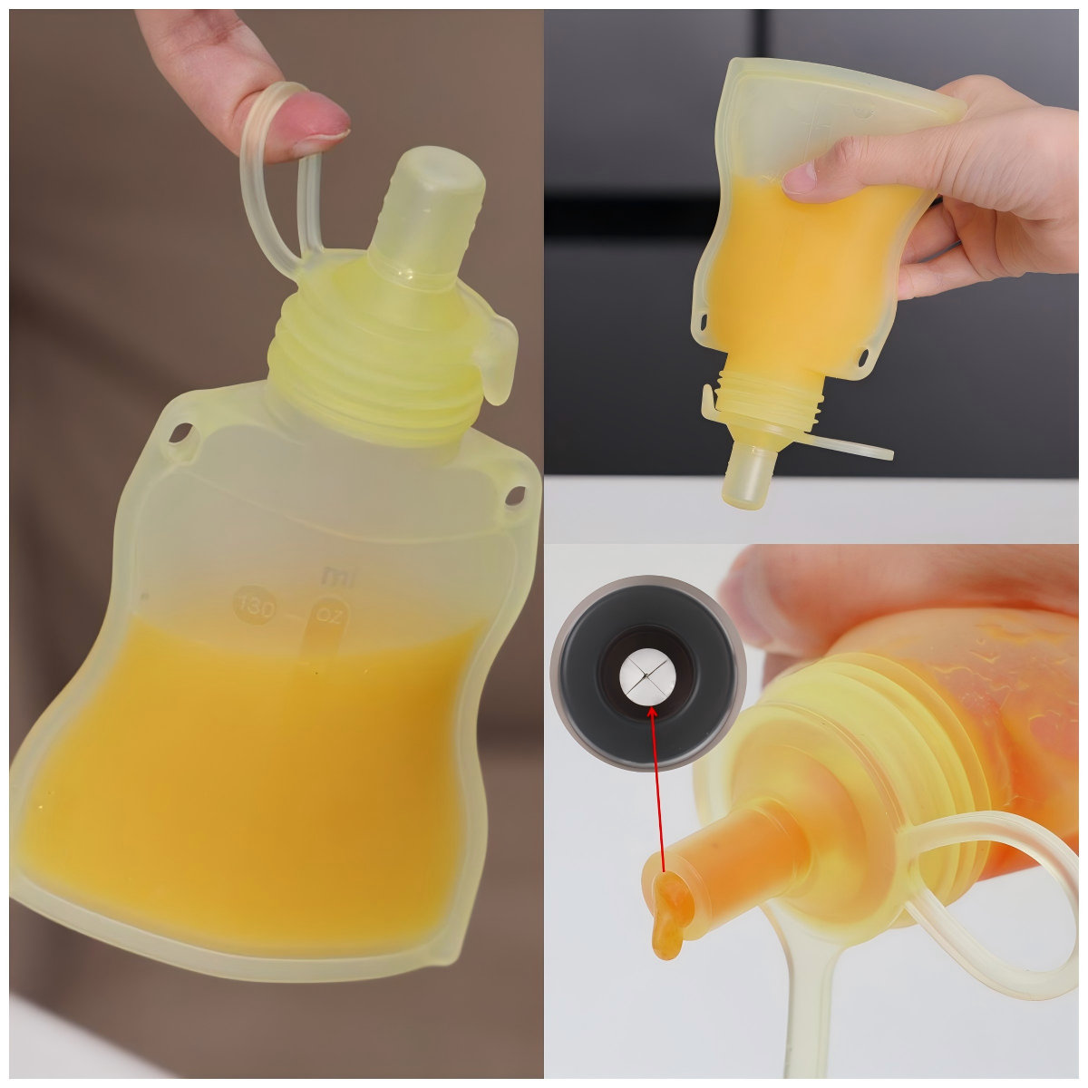 Haakaa Silicone Yummy Pouch 4.5 oz - Hello Baby Apparel