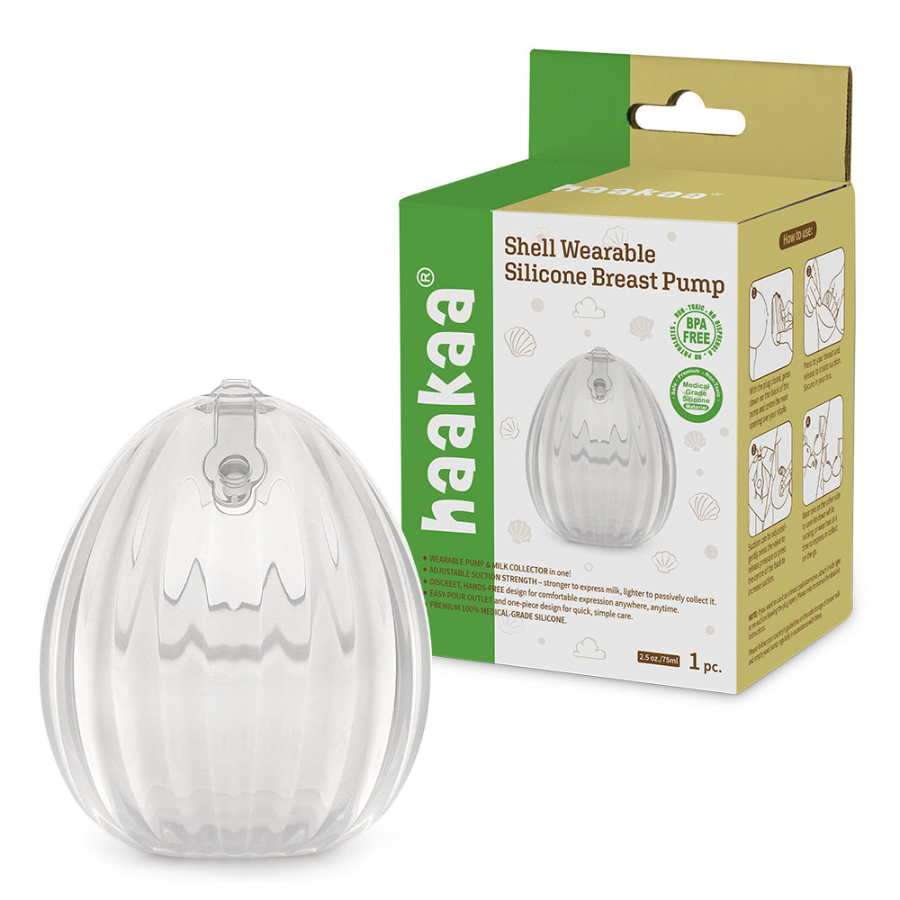 Haakaa Shell Wearable Silicone Breast Pump - Hello Baby Apparel