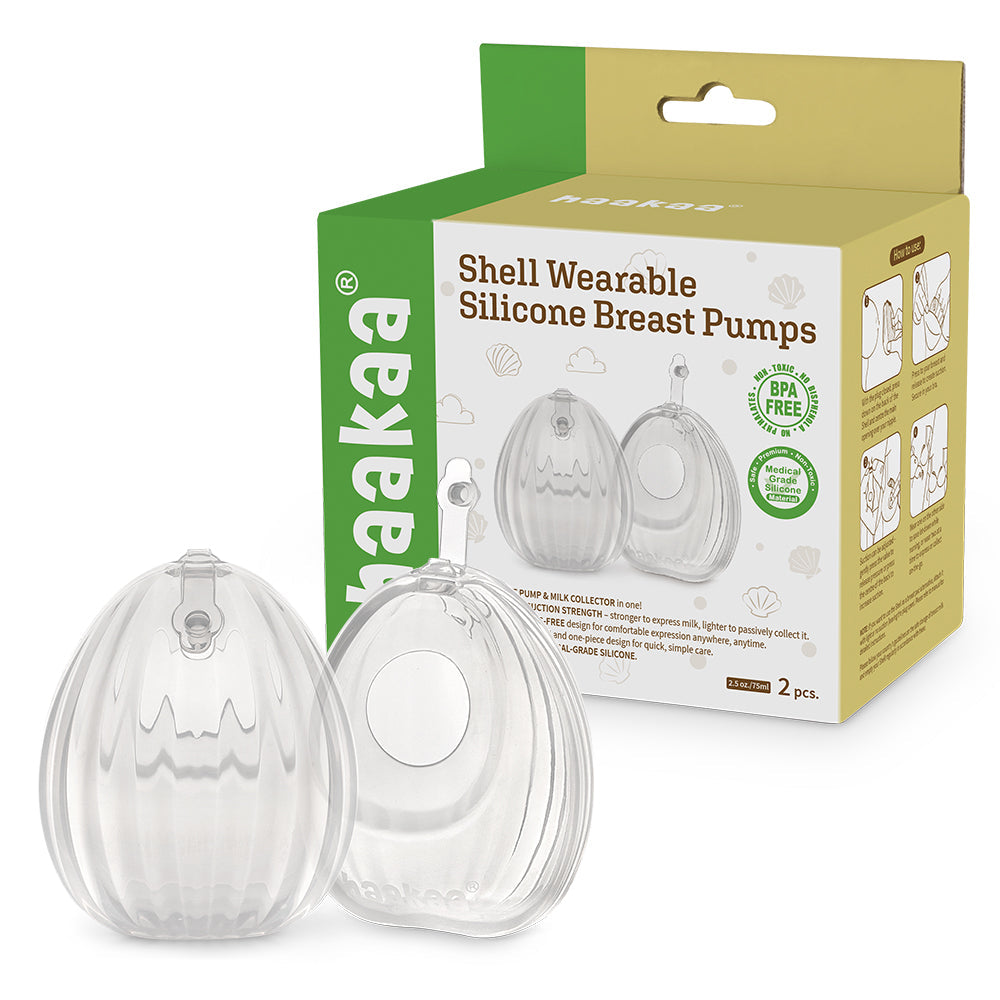 Haakaa Shell Wearable Silicone Breast Pump - Hello Baby Apparel