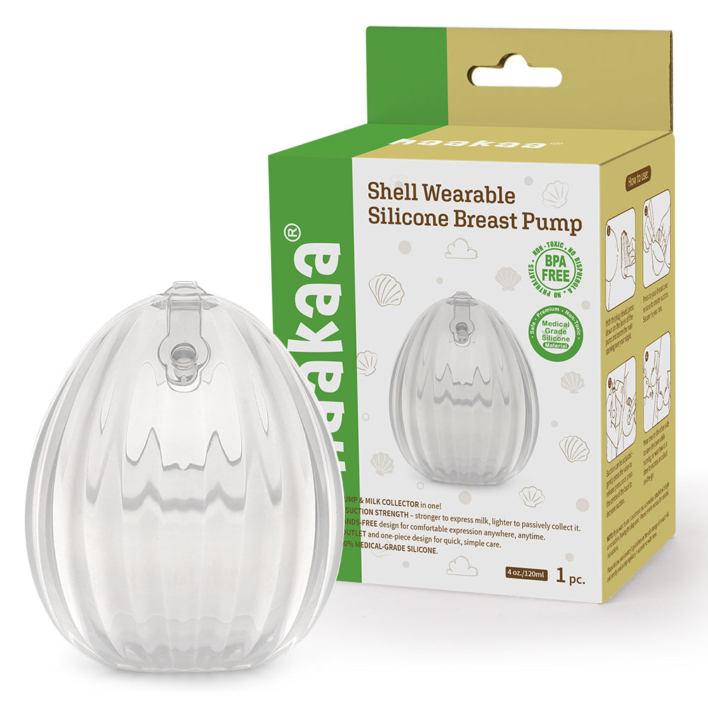 Haakaa Shell Wearable Silicone Breast Pump - Hello Baby Apparel
