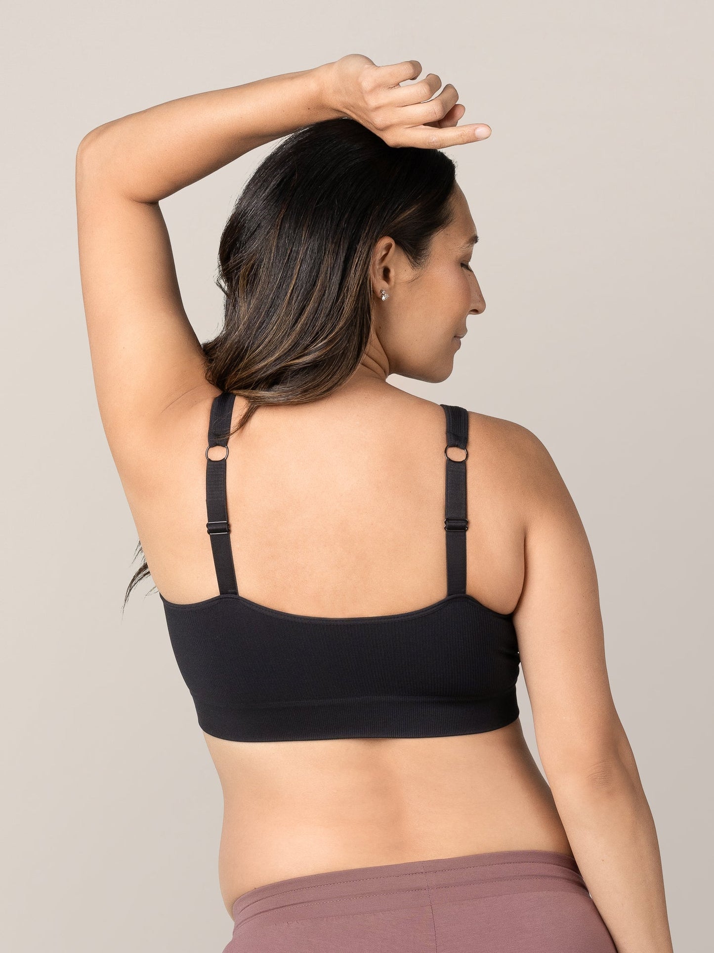 Mia Maternity & Nursing Lounge Bra | Black - Hello Baby Apparel
