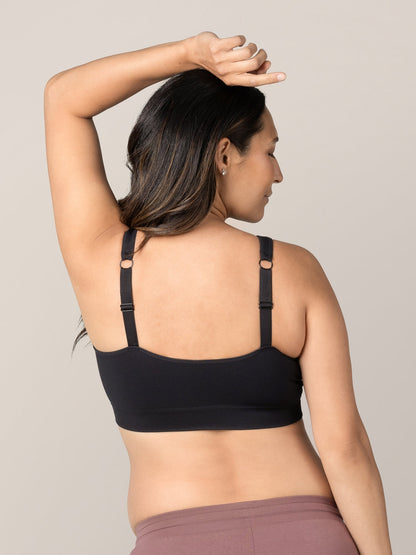 Mia Maternity & Nursing Lounge Bra | Black - Hello Baby Apparel