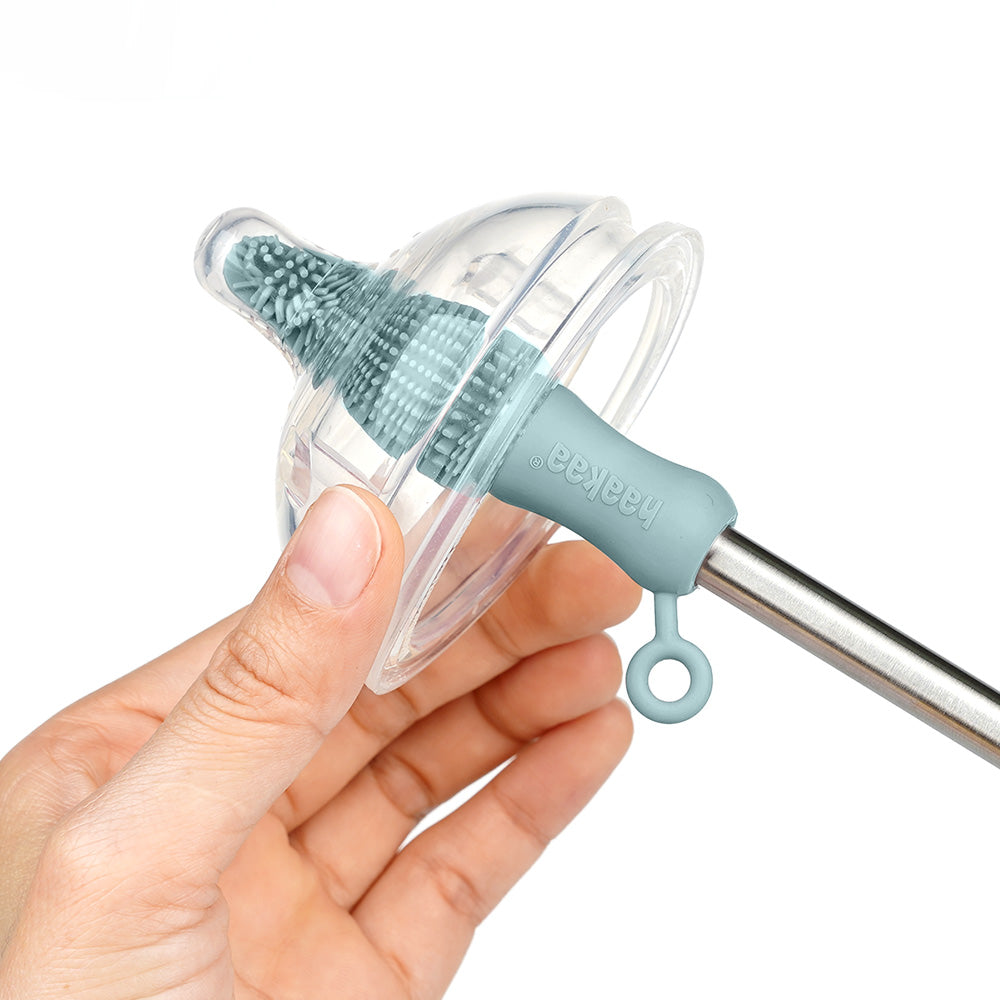 Haakaa Double-Ended Silicone Brush 1 PK - Hello Baby Apparel