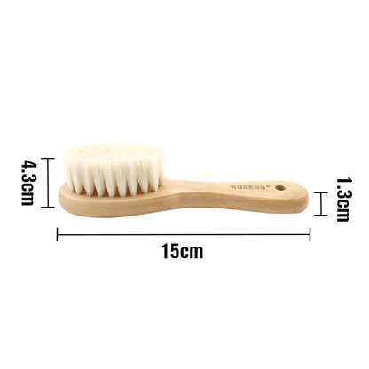 Haakaa Goats Wool Wooden Baby Brush & Comb Set - Hello Baby Apparel