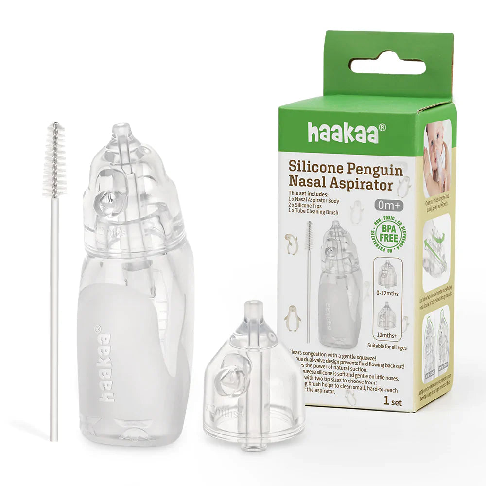 Haakaa Silicone Penguin Nasal Aspirator - Hello Baby Apparel