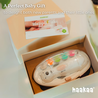 Haakaa Happii Bear Rechargeable Nail Trimmer Set - Hello Baby Apparel