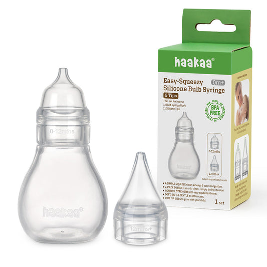 Haakaa Easy-Squeezy Silicone Bulb Syringe (0m+) - Hello Baby Apparel