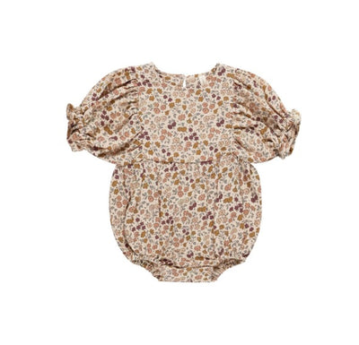 Cosette Floral Bubble Romper || Posy Quincy Mae Fall 24 Collection - Hello Baby