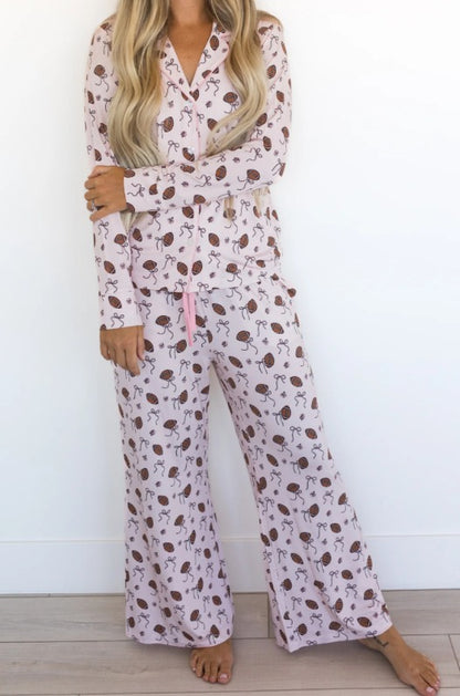In My Jammer - Blush Football Women’s Set - Hello Baby Apparel