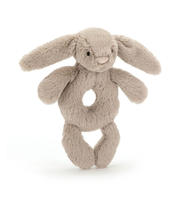 Bashful Bunny Ring Rattle - Hello Baby Apparel
