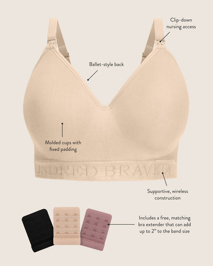 Signature Sublime® Contour Maternity & Nursing Bra | Beige - Hello Baby Apparel
