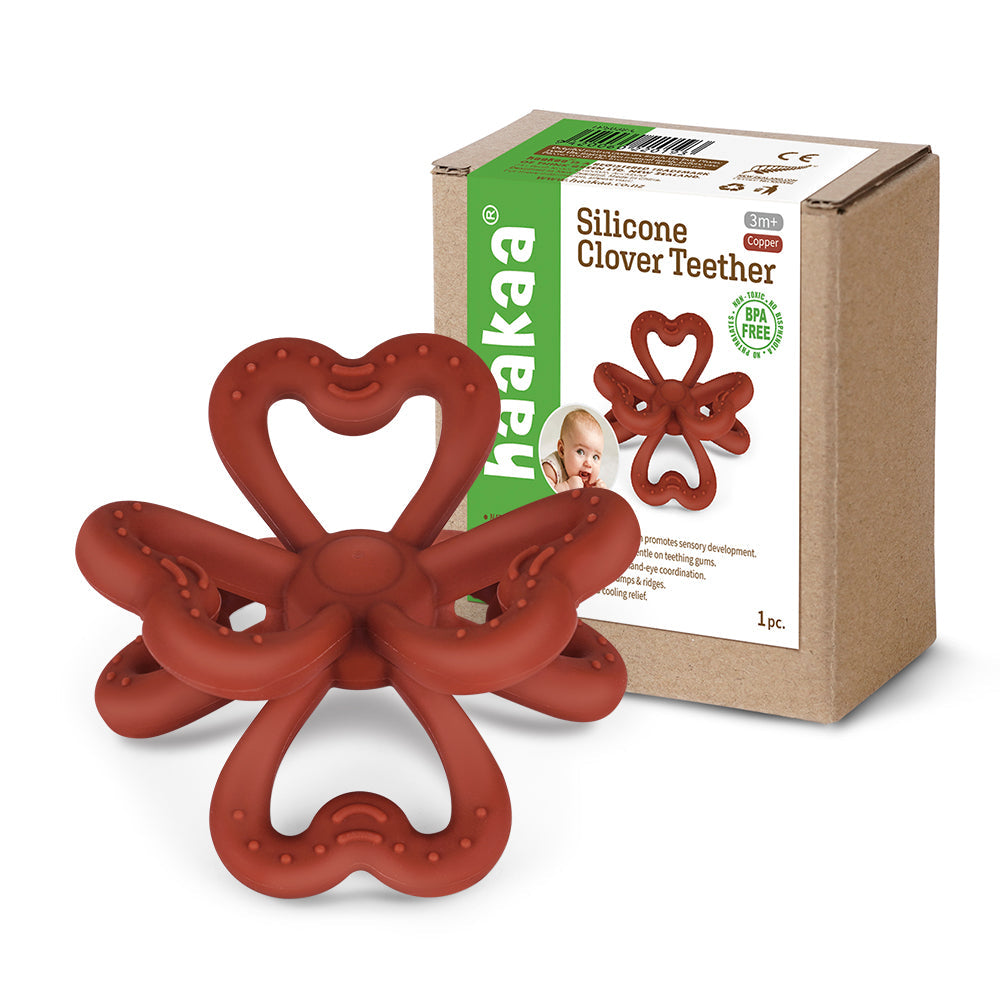 Haakaa Silicone Clover Teether 1 PK - Hello Baby Apparel