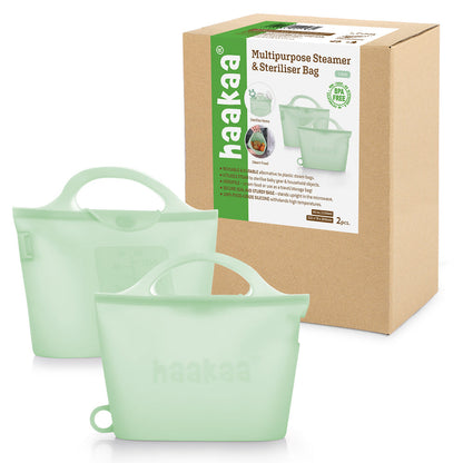 Haakaa Multipurpose Steamer & Steriliser Bag - Hello Baby Apparel