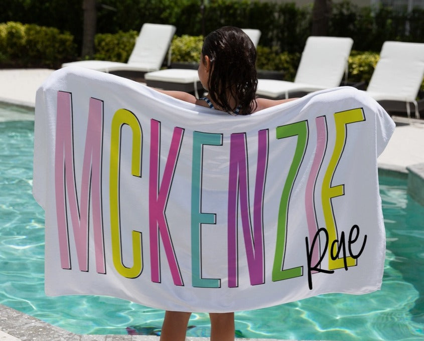 Personalized Beach Towel - PRE-ORDER