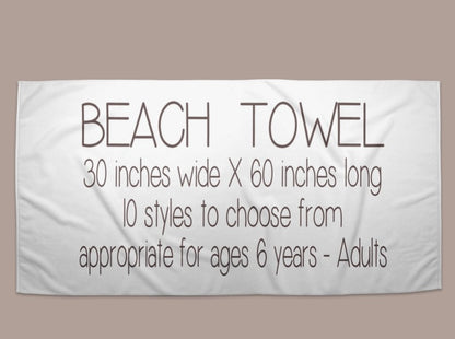 Personalized Beach Towel - PRE-ORDER