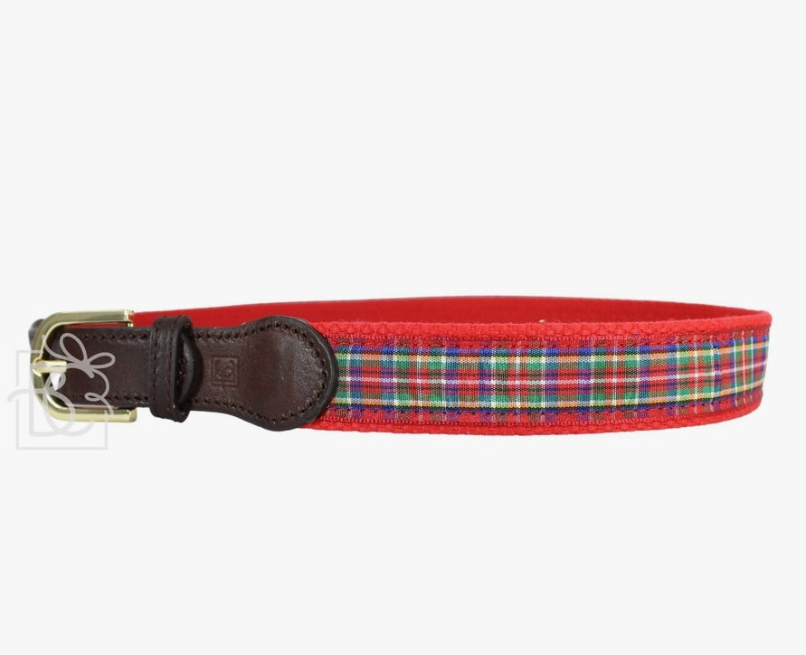 Christmas Plaid Ribbon Belts