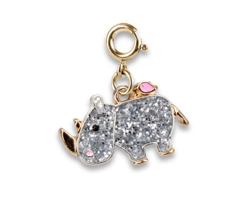 Gold Glitter Rhino Charm - Hello Baby Apparel